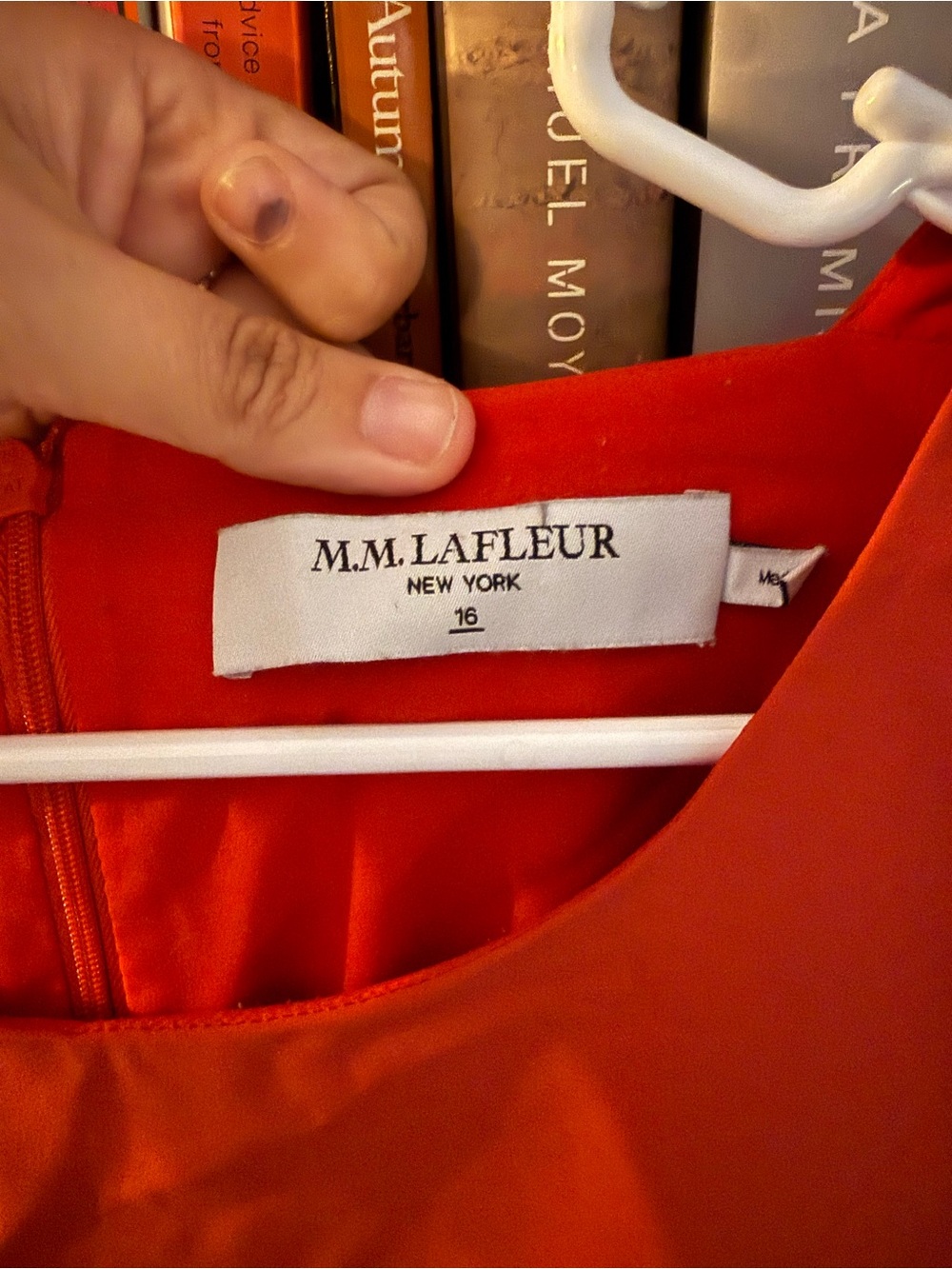 MM Lafleur Maaza OrigamiTech Dress Orange-Red - Picture 2 of 3